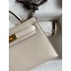 Hermes Kelly Mini II Sellier Handmade Bag In Nata Chevre Mysore Leather