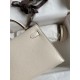 Hermes Kelly Mini II Sellier Handmade Bag In Nata Chevre Mysore Leather