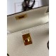 Hermes Kelly Mini II Sellier Handmade Bag In Nata Chevre Mysore Leather