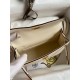 Hermes Kelly Mini II Sellier Handmade Bag In Nata Chevre Mysore Leather