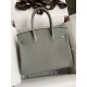 Hermes Birkin 30 Retourne Handmade Bag In Girls Mouette Clemence Leather