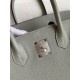 Hermes Birkin 30 Retourne Handmade Bag In Girls Mouette Clemence Leather