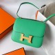 Hermes Constance 18 Handmade Bag In Vert Comics Epsom Calfskin