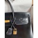 Hermes Birkin 40 Retourne Handmade Bag In Black Box Calfskin