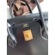 Hermes Birkin 40 Retourne Handmade Bag In Black Box Calfskin