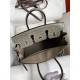 Hermes Touch Birkin 25 Bag In Gris Asphalt Shiny Niloticus Crocodile Skin