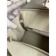 Hermes Touch Birkin 25 Bag in Pearl Grey Togo and Matte Alligator Leather