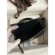 Hermes Kelly Mini II Sellier Handmade Bag In Black Ostrich Leather