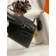 Hermes Kelly Mini II Sellier Handmade Bag In Black Ostrich Leather