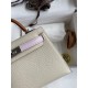 Hermes HSS Kelly Mini II Sellier Tri-color Bag In Craie/Pink/Gold Epsom Calfskin