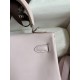 Hermes Kelly Retourne 25 Handmade Bag In Mauve Pale Swift Calfskin