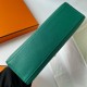 Hermes Kelly Pochette Handmade Bag In Malachite Swift Calfskin