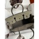 Hermes Touch Birkin 30 Bag In Gris Asphalt Clemence and Shiny Niloticus Crocodile Skin