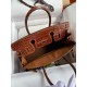 Hermes Touch Birkin 30 Bag In Gold Clemence and Shiny Niloticus Crocodile Skin