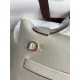 Hermes 24/24 Mini 21 Handmade Bag in Craie Evercolor Leather