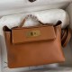 Hermes 24/24 Mini 21 Handmade Bag in Gold Evercolor Leather