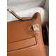 Hermes 24/24 Mini 21 Handmade Bag in Gold Evercolor Leather