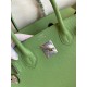 Hermes Birkin 30 Retourne Handmade Bag In Vert Cypres Epsom Calfskin