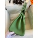 Hermes Birkin 30 Retourne Handmade Bag In Vert Cypres Epsom Calfskin