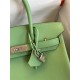 Hermes Birkin 30 Retourne Handmade Bag In Vert Cypres Epsom Calfskin