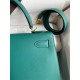 Hermes Kelly Sellier 32 Handmade Bag in Malachite Epsom Calfskin