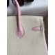 Hermes HSS Birkin 25 Bicolor Bag in Craie and Pink Chevre Mysore Leather