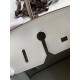 Hermes Birkin 35 Retourne Handmade Bag in Pearl Grey Epsom Calfskin