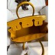 Hermes Touch Birkin 30 Bag In Yellow Clemence and Shiny Niloticus Crocodile Skin