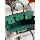 Hermes Birkin 30 Retourne Handmade Bag In Malachite Epsom Calfskin