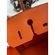 Hermes Birkin 35 Retourne Handmade Bag in Orange Epsom Calfskin