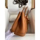 Hermes Garden Party 30 Handmade Bag in Gold Clemence Leather