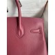 Hermes Birkin 30 Retourne Handmade Bag In Ruby Epsom Calfskin