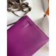 Hermes Kelly Pochette Handmade Bag In Anemone Swift Calfskin