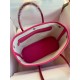 Hermes Garden Party 30 Handmade Bag in Rose Red Clemence Leather