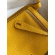 Hermes Lindy 26 Handmade Bag In Jaune Ambre Clemence Leather