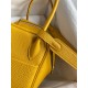 Hermes Lindy 26 Handmade Bag In Jaune Ambre Clemence Leather