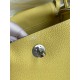 Hermes Lindy 26 Handmade Bag In Jaune Poussin Clemence Leather