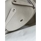 Hermes Lindy 26 Handmade Bag In Pearl Grey Clemence Leather