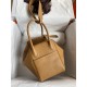 Hermes Lindy 26 Handmade Bag In Biscuit Clemence Leather