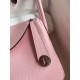 Hermes Lindy 26 Handmade Bag In Rose Sakura Clemence Leather