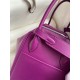 Hermes Lindy 26 Handmade Bag In Anemone Swift Calfskin