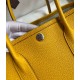 Hermes Garden Party 30 Handmade Bag in Jaune Ambre Clemence Leather