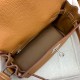 Hermes Kelly Messenger Bag in Gold Clemence Leather