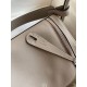 Hermes Lindy 26 Handmade Bag In Gris Asphalt Evercolor Leather