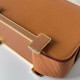 Hermes Geta Handmade Bag In Caramel Chevre Mysore Leather