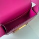 Hermes Geta Handmade Bag In Rose Purple Chevre Mysore Leather