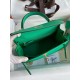 Hermes Kelly Sellier 25 Handmade Bag In Vert Jade Epsom Calfskin