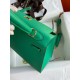 Hermes Kelly Sellier 25 Handmade Bag In Vert Jade Epsom Calfskin