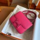 Hermes Constance Enamel 18 Handmade Bag In Rose Mexico Epsom Calfskin