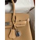 Hermes Birkin 30 Retourne Handmade Bag In Chai Clemence Leather